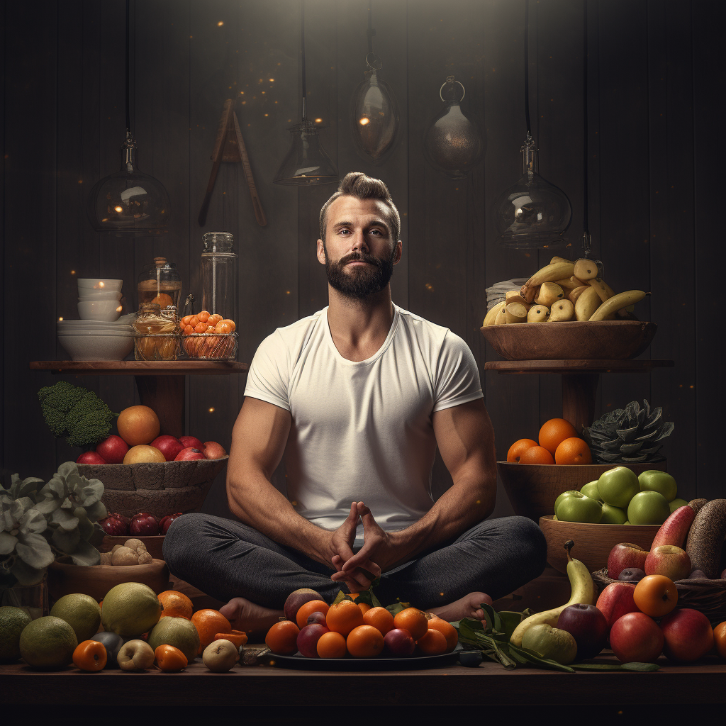 man living a healthy lifestyle