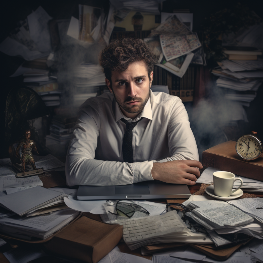 photo of a young professional man who is managing